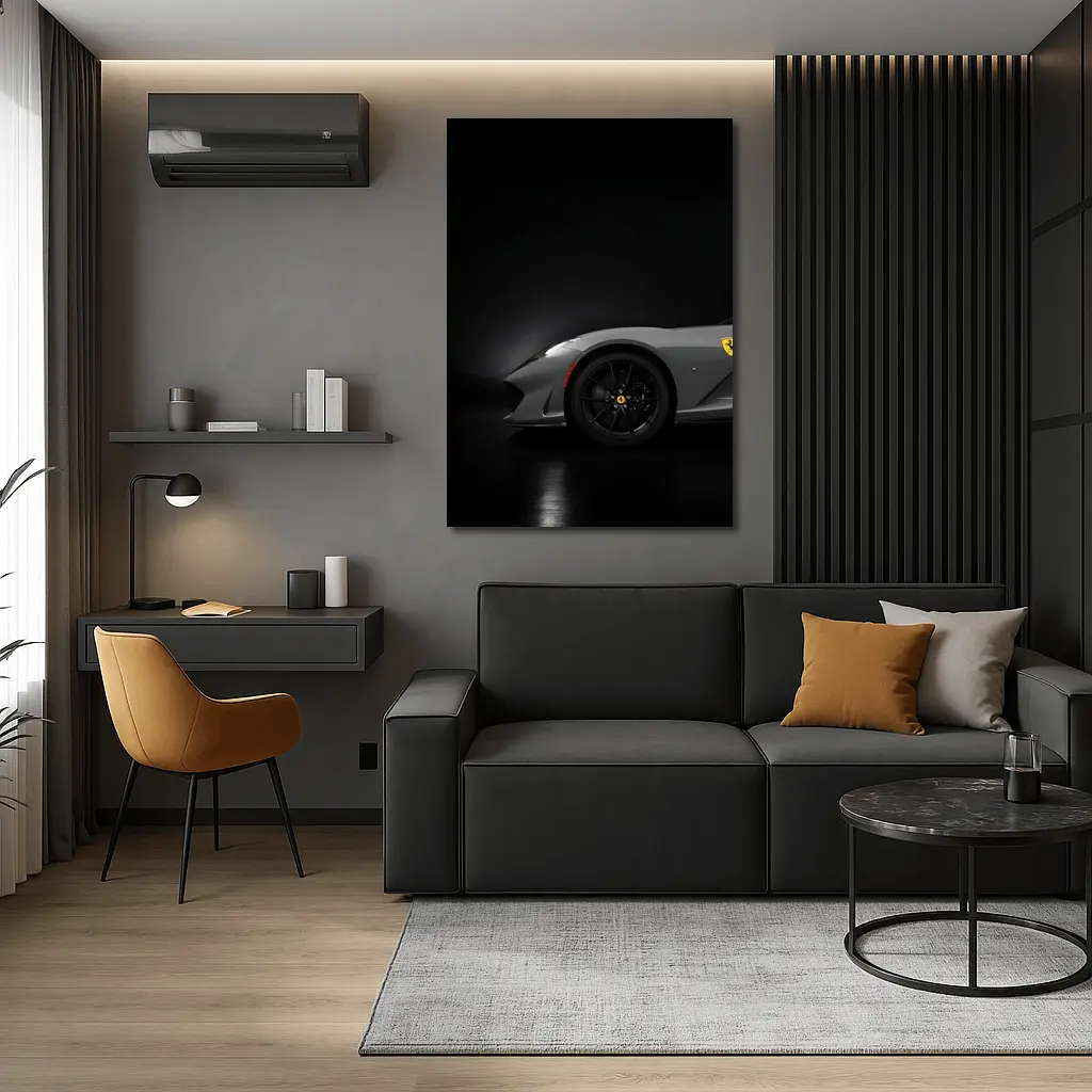 Ferrari 812 GTS Dark Studio Shot – Wall Art