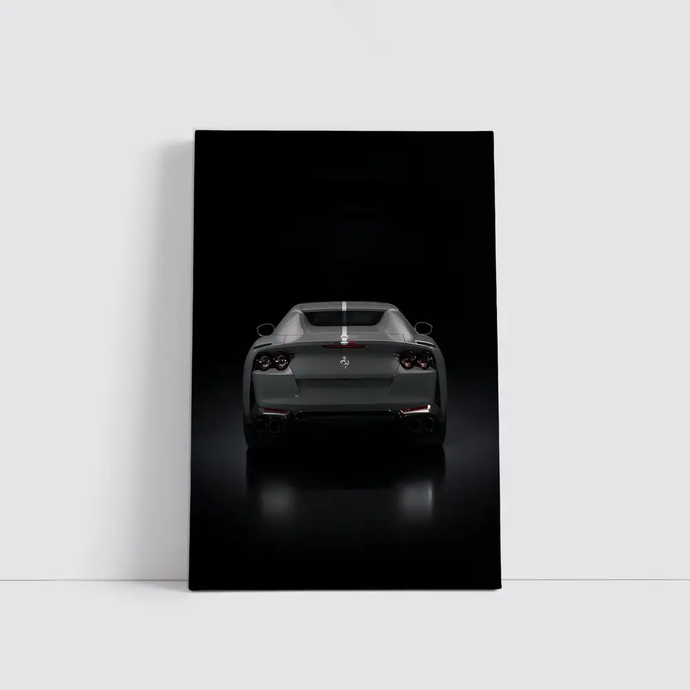 Ferrari 812 Superfast Rear Dark Studio – Wall Art