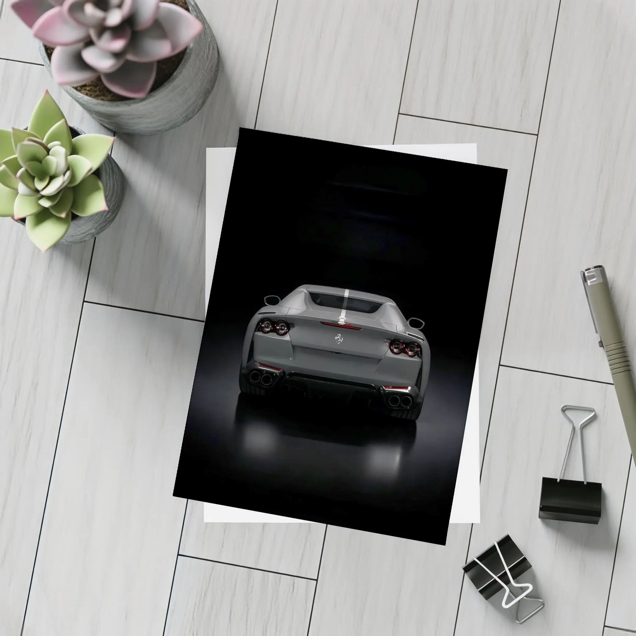 Ferrari 812 Superfast Rear Dark Studio – Postcards