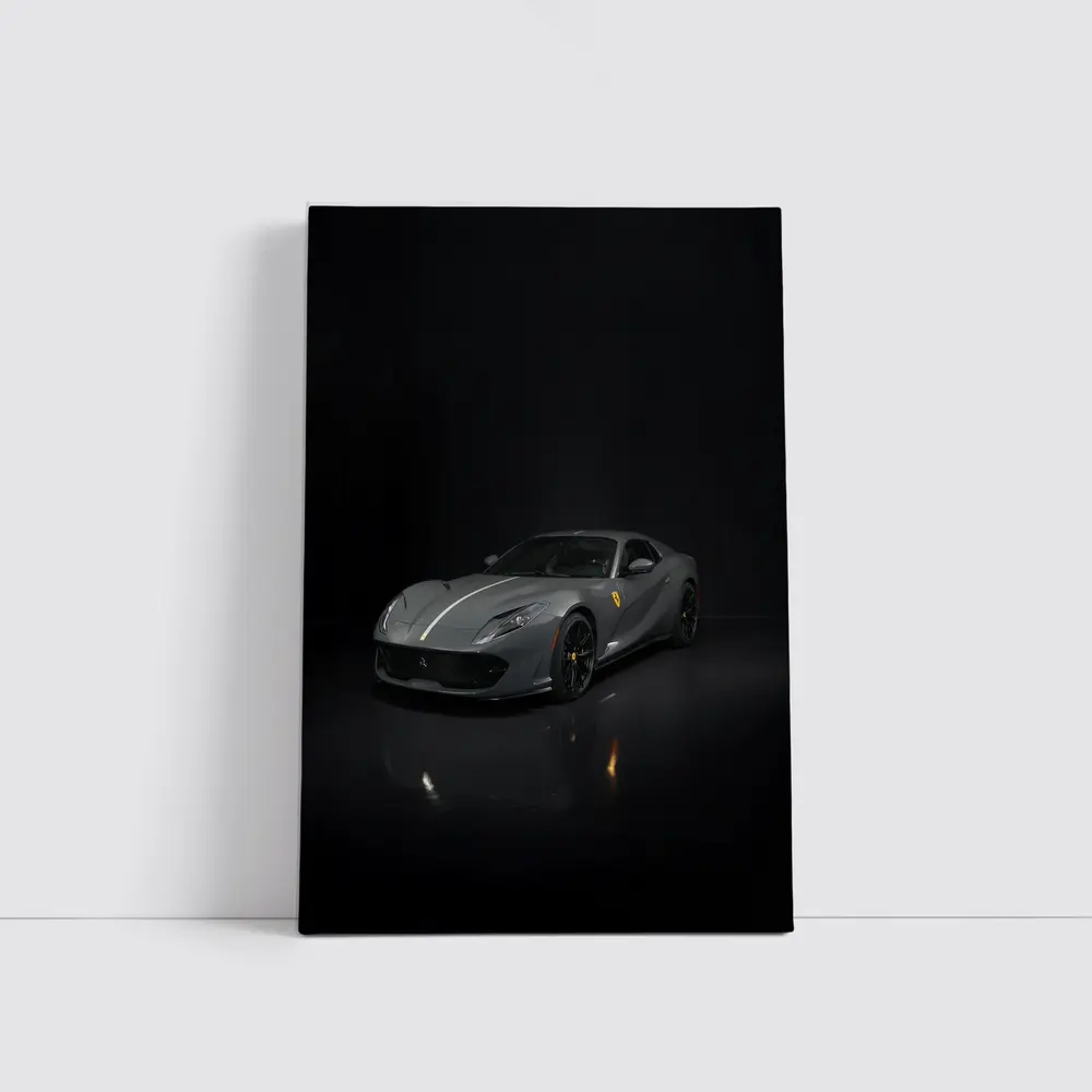 Ferrari 812 GTS Dark Studio Shot – Wall Art