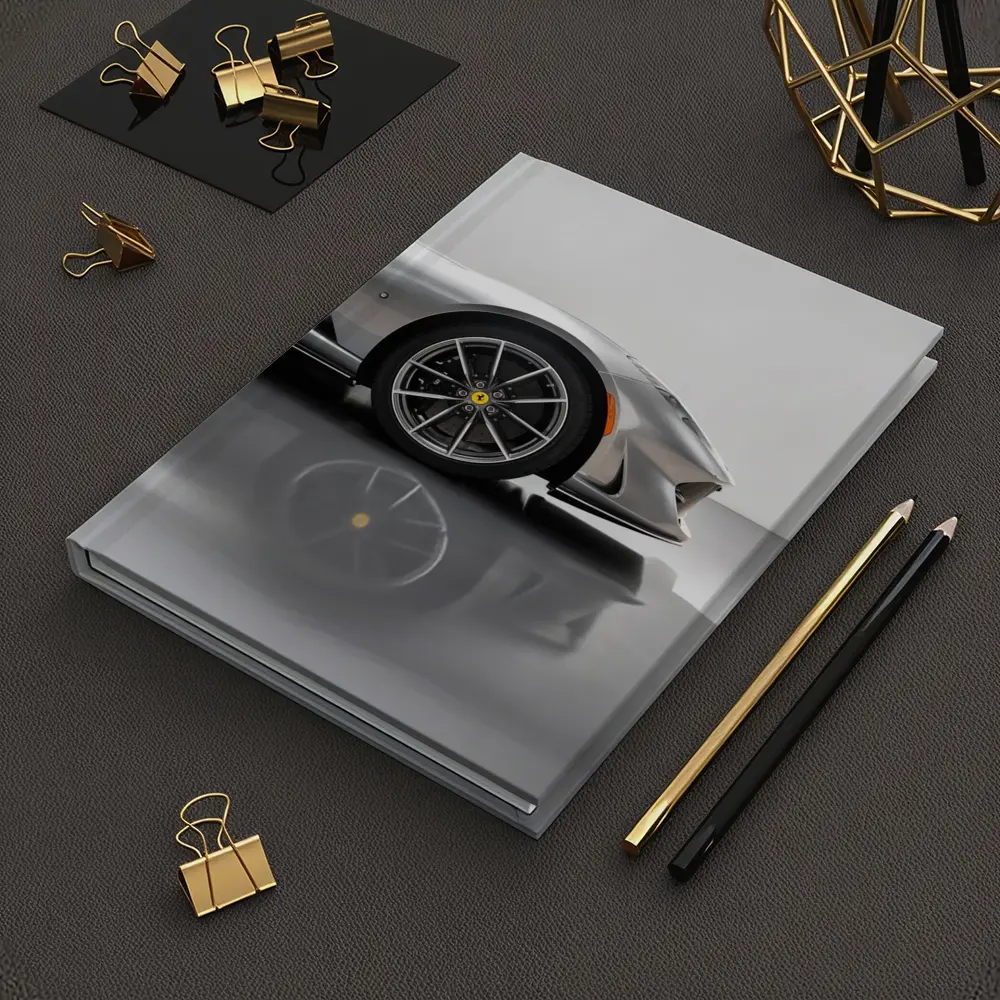 Ferrari 812 GTS Silver Studio Close Up – Notebooks