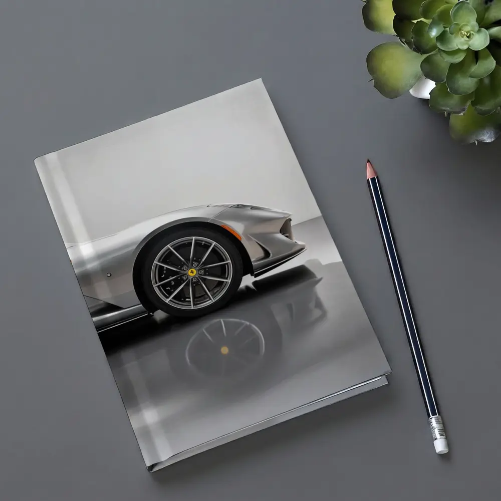 Ferrari 812 GTS Silver Studio Close Up – Notebooks