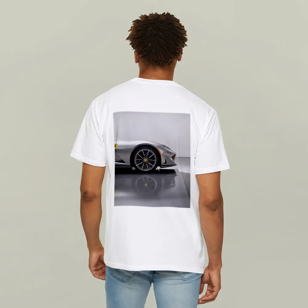 Ferrari 812 GTS Silver Studio Close Up – T-Shirts