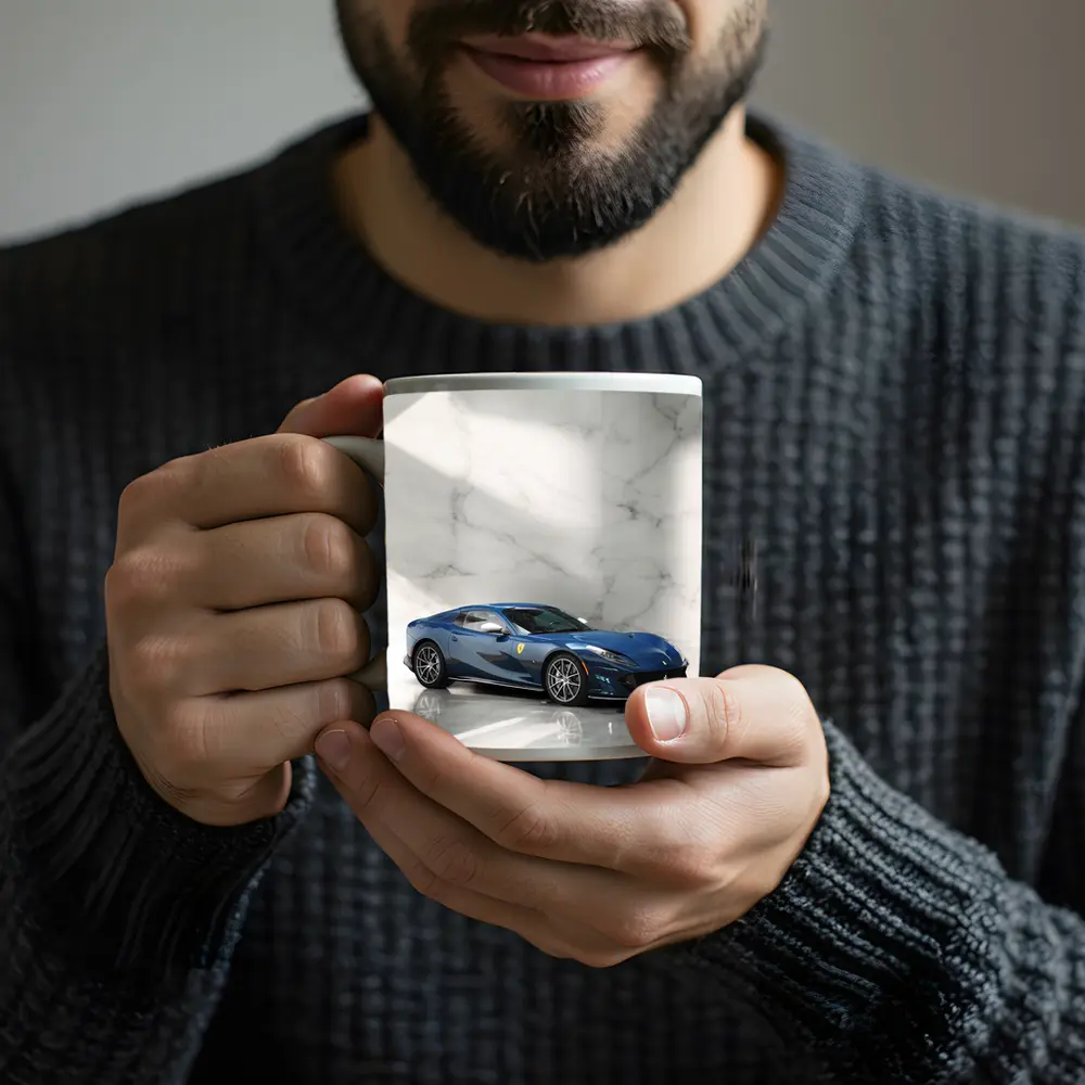 Ferrari 812 Superfast Blue Marble Studio – Mugs