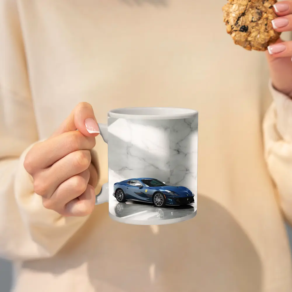 Ferrari 812 Superfast Blue Marble Studio – Mugs