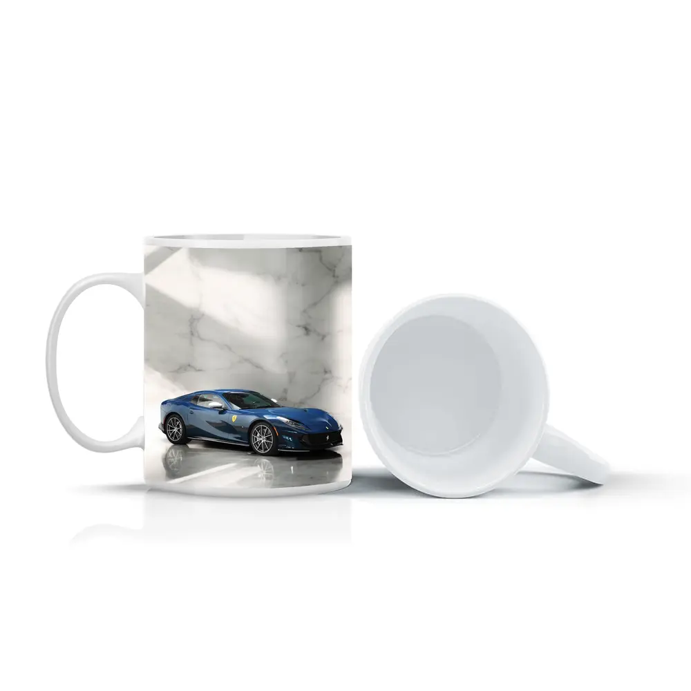 Ferrari 812 Superfast Blue Marble Studio – Mugs