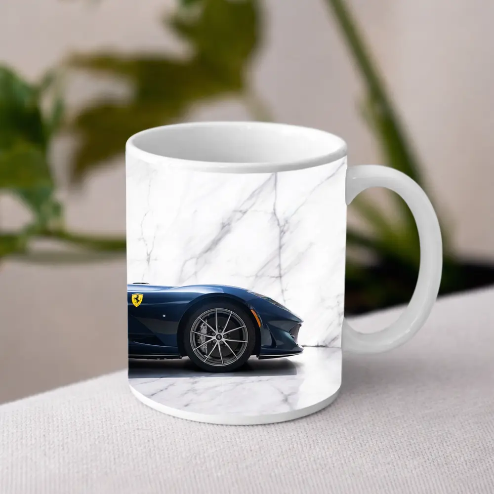 Ferrari 812 GTS Deep Blue Marble Studio – Mugs