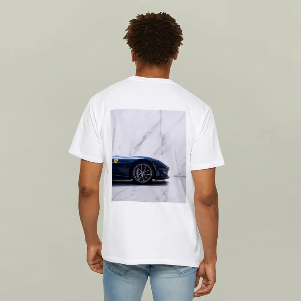 Ferrari 812 GTS Deep Blue Marble Studio – T-Shirts