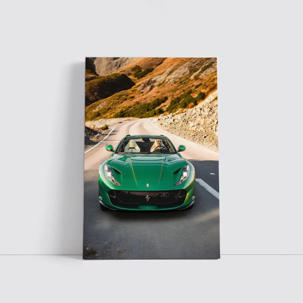 Ferrari 812 GTS Green Mountain Road Drive – Wall Art
