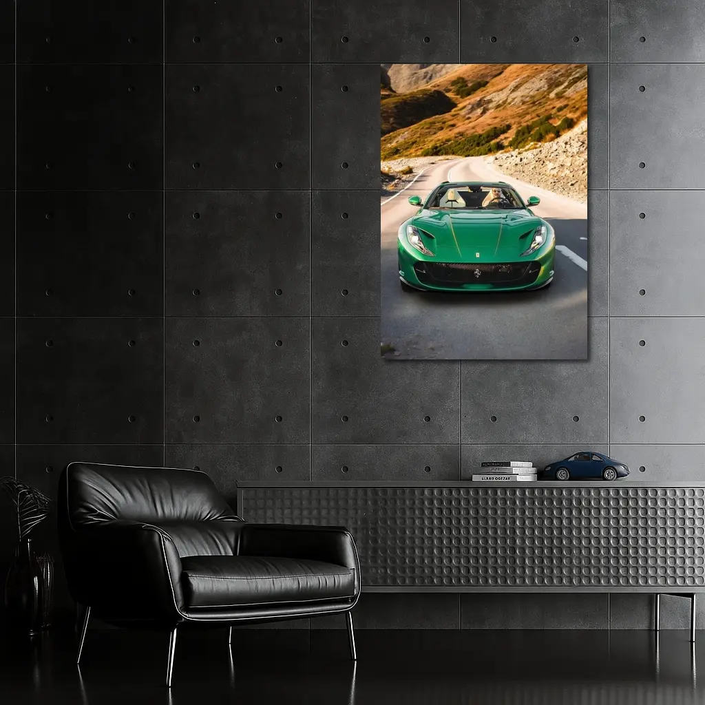 Ferrari 812 GTS Green Mountain Road Drive – Wall Art