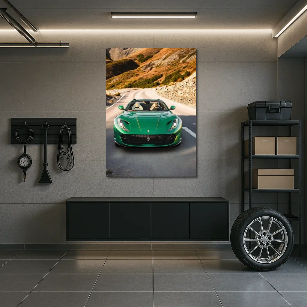 Ferrari 812 GTS Green Mountain Road Drive – Wall Art