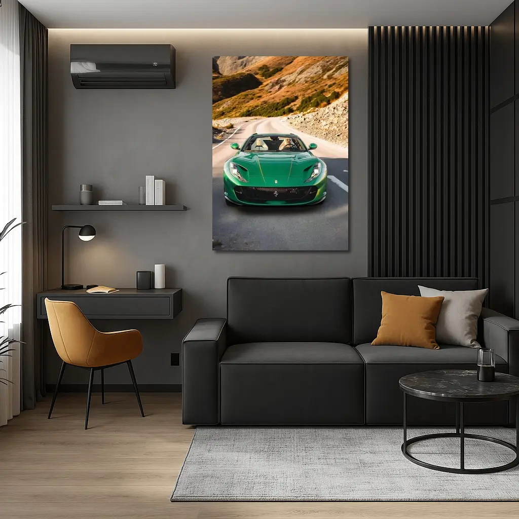 Ferrari 812 GTS Green Mountain Road Drive – Wall Art