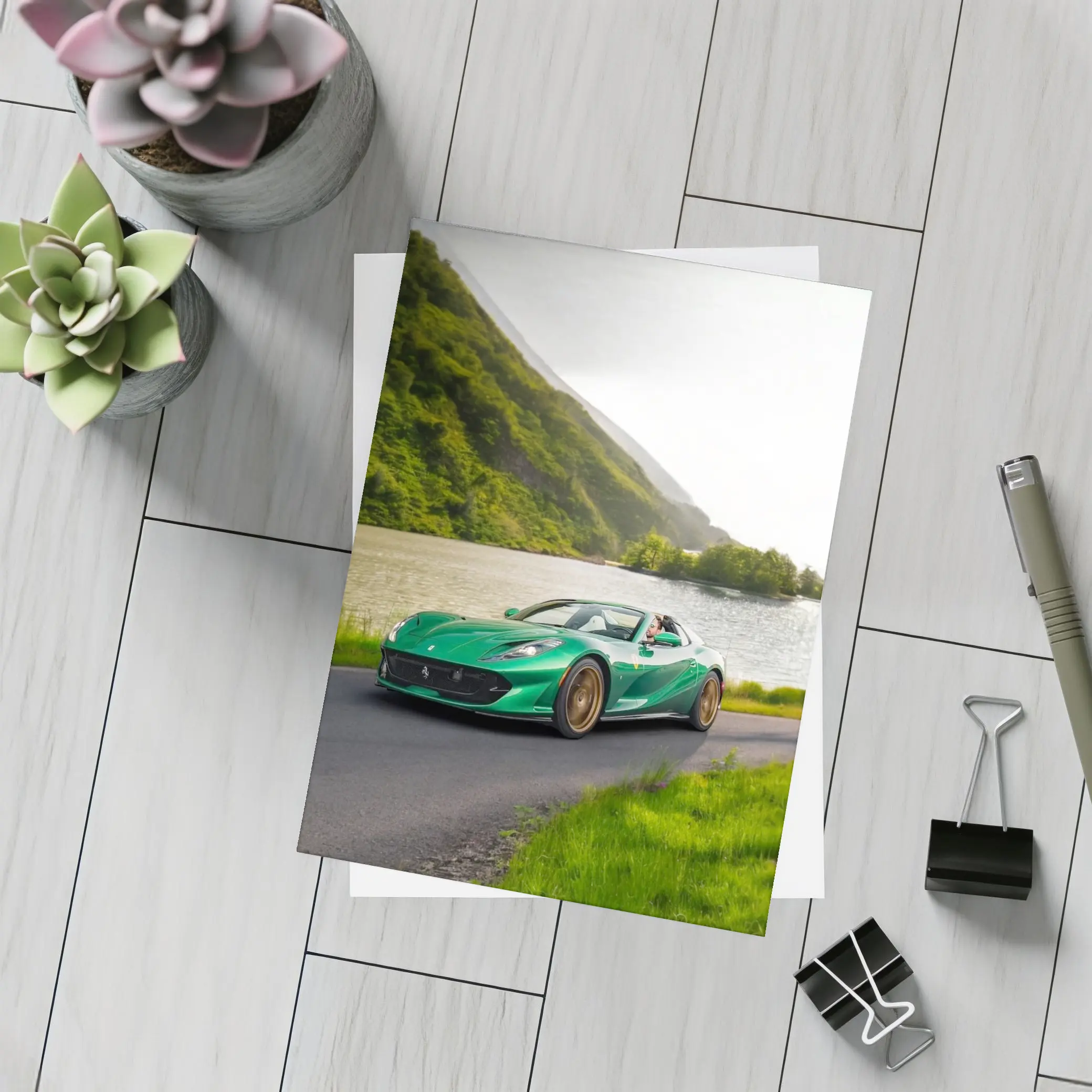 Ferrari 812 GTS Green Mountain Lake Road – Postcards