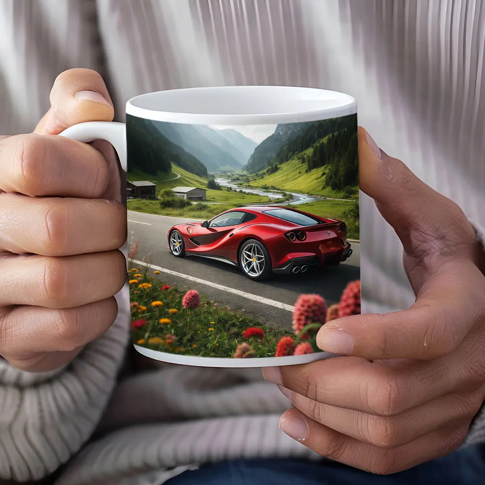 Ferrari 812 Superfast Alpine Valley Road – Mugs