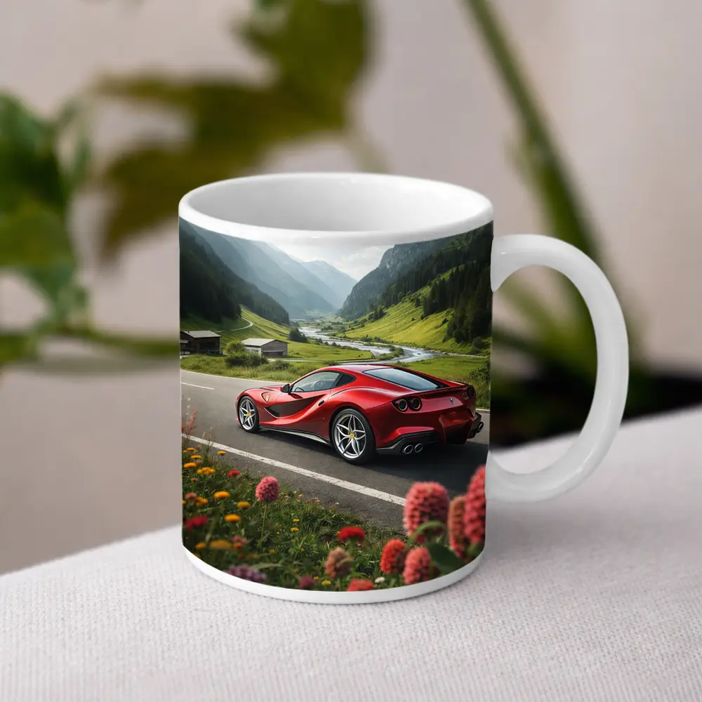 Ferrari 812 Superfast Alpine Valley Road – Mugs