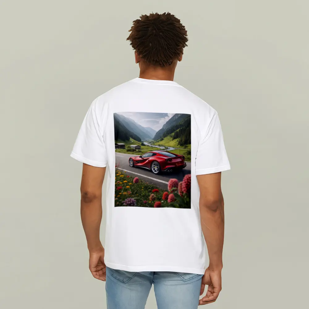 Ferrari 812 Superfast Alpine Valley Road – T-Shirts