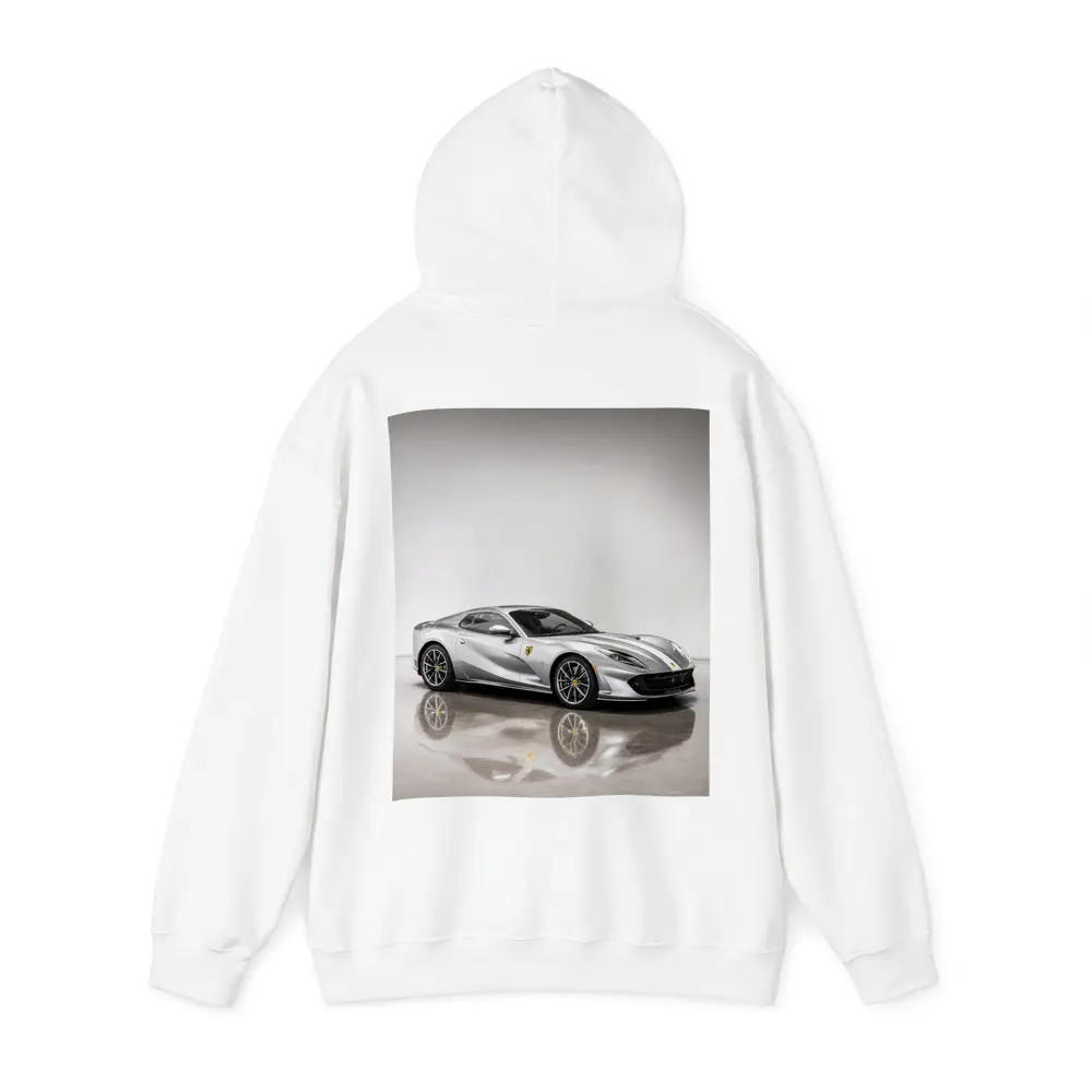 Ferrari 812 Superfast Silver Studio Shot – Hoodies