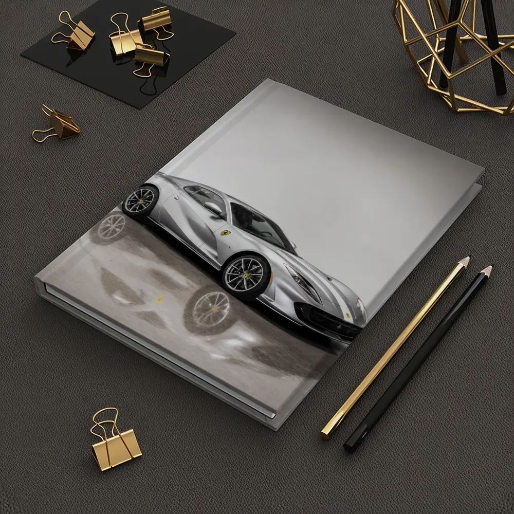 Ferrari 812 Superfast Silver Studio Shot – Notebooks