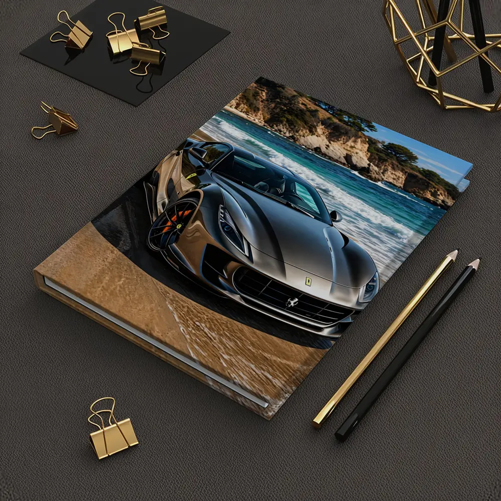 Ferrari 812 Superfast Dark Silver Beach Setting – Notebooks