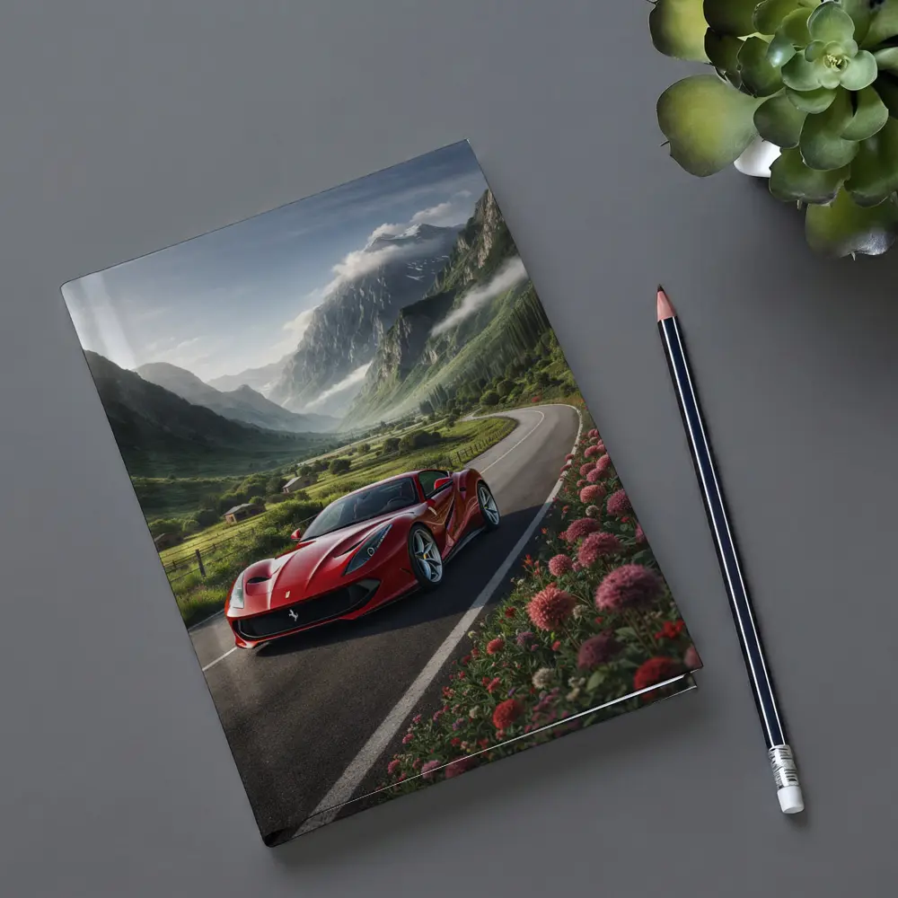 Ferrari 812 Superfast Mountain Valley Road – Notebooks