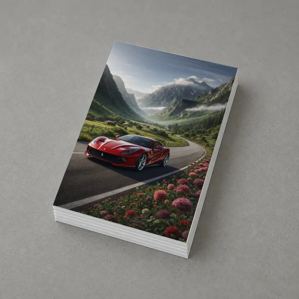 Ferrari 812 Superfast Mountain Valley Road – Postcards