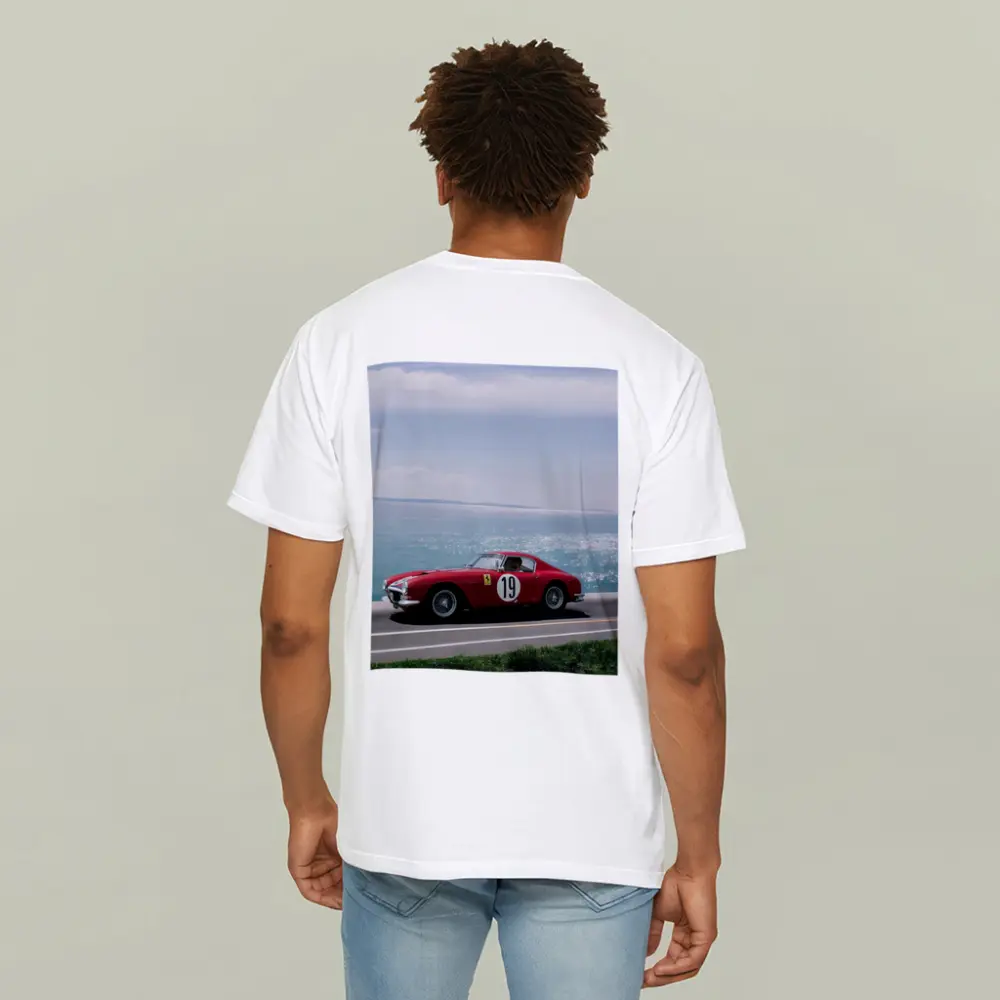 Ferrari Classic Race Car Coastal Road Drive – T-Shirts