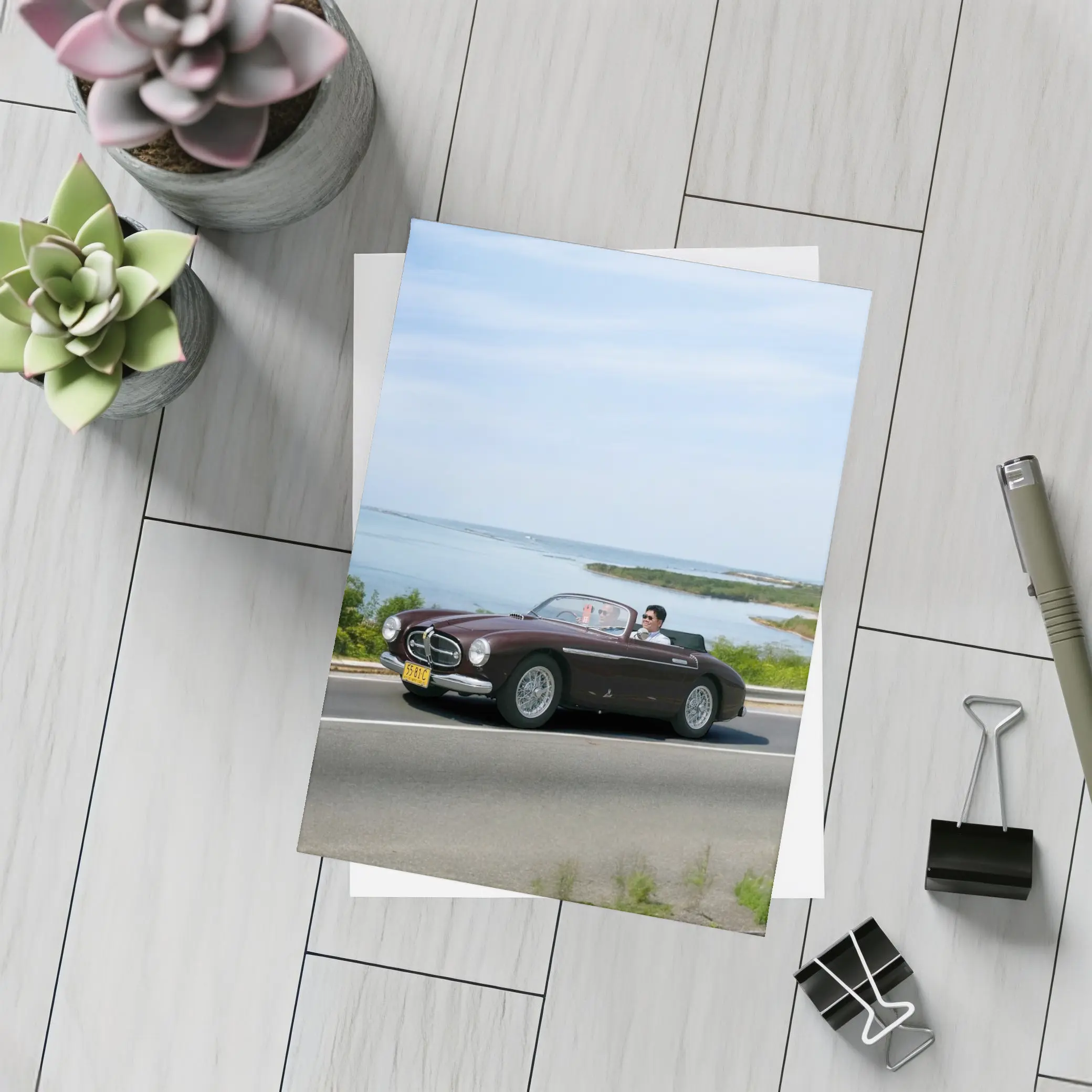 Classic Ferrari Convertible Coastal Road Drive – Postcards