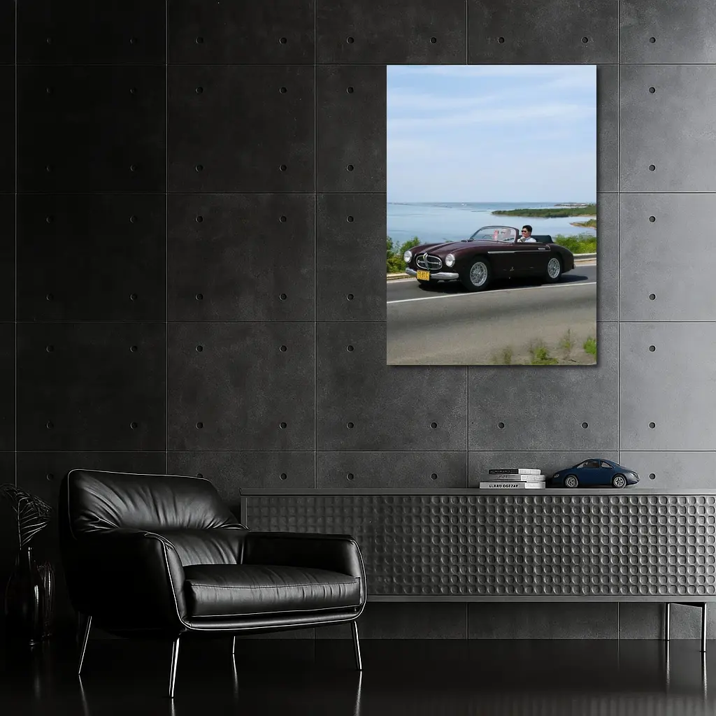 Classic Ferrari Convertible Coastal Road Drive – Wall Art