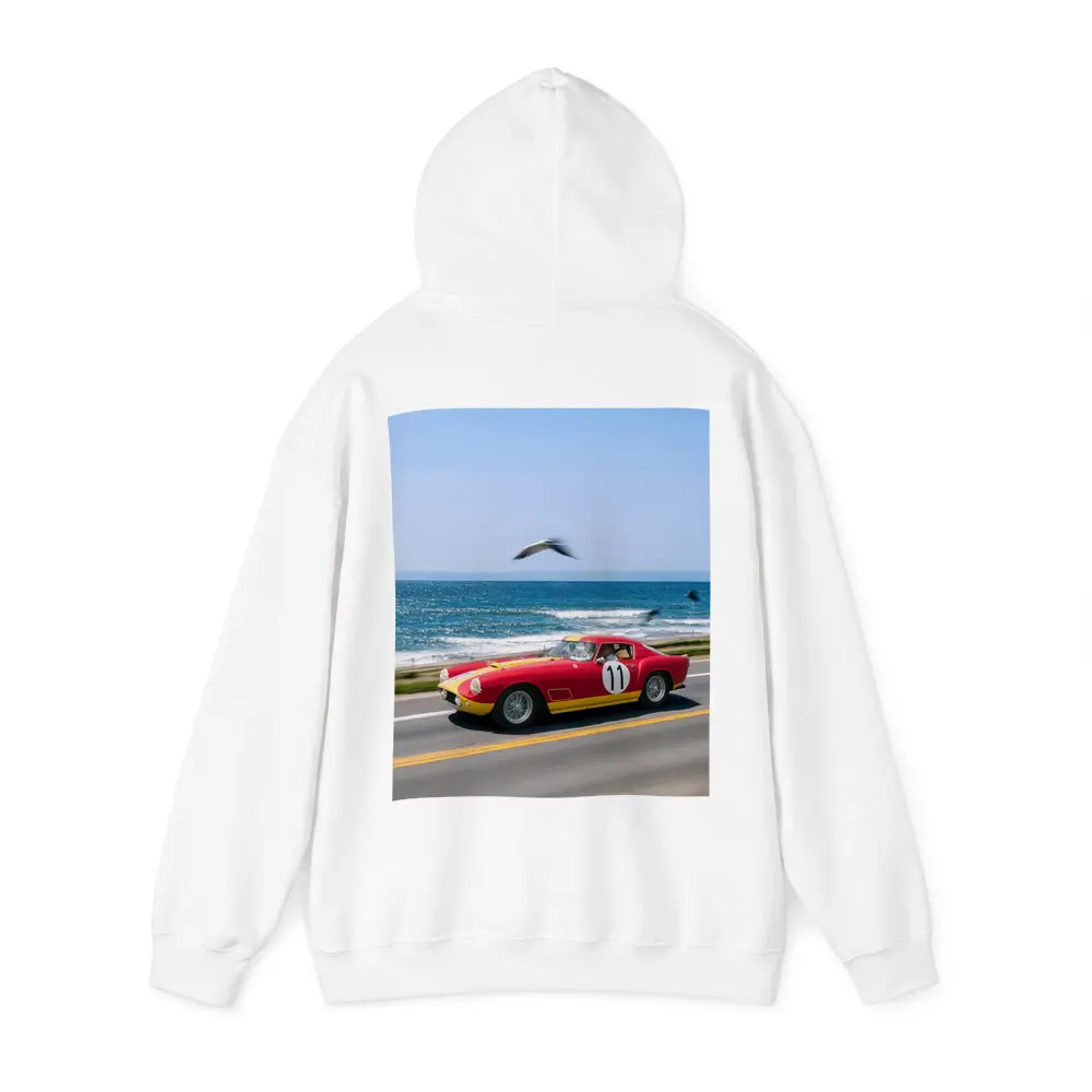 Ferrari Racing Car Coastal Road Ocean Drive – Hoodies