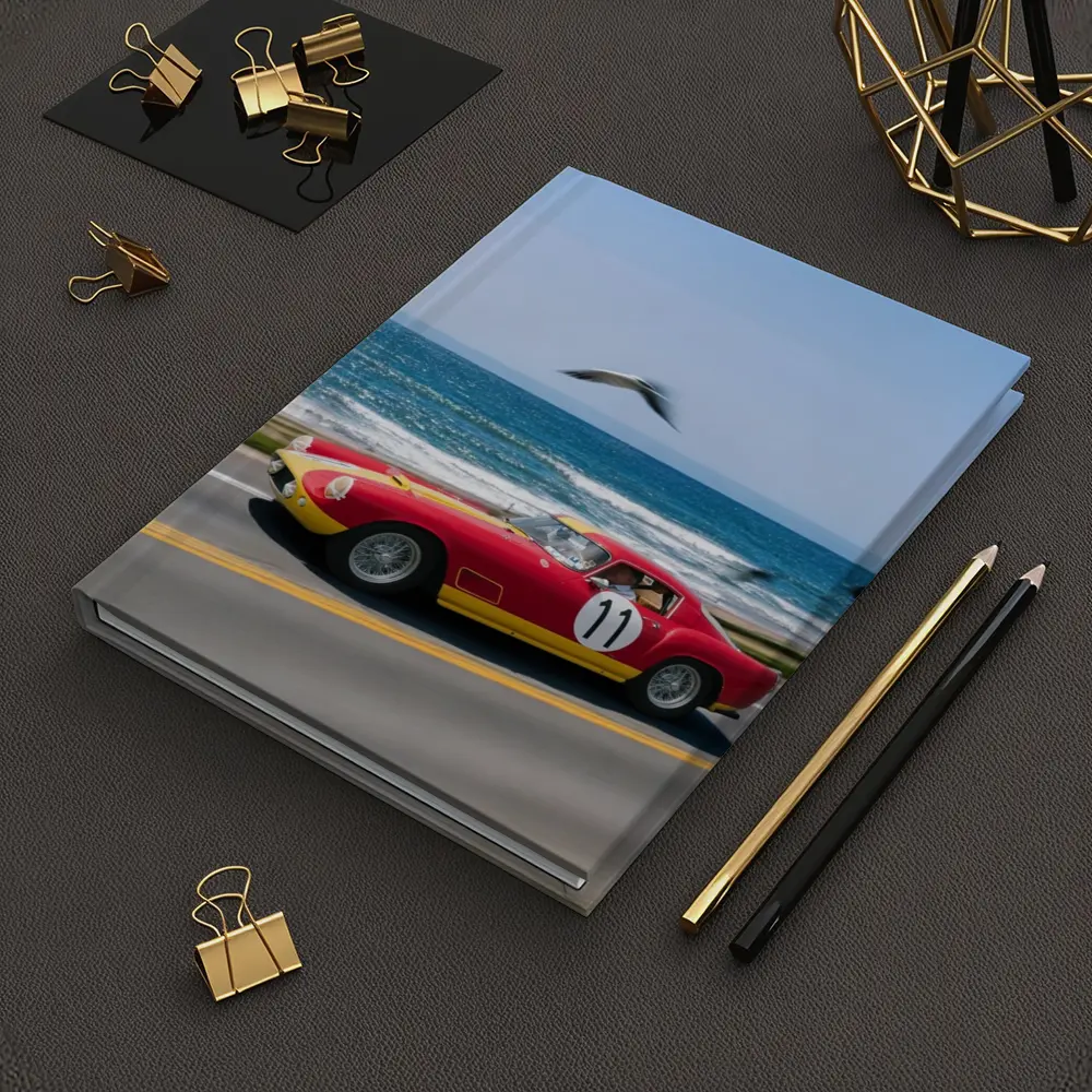 Ferrari Racing Car Coastal Road Ocean Drive – Notebooks