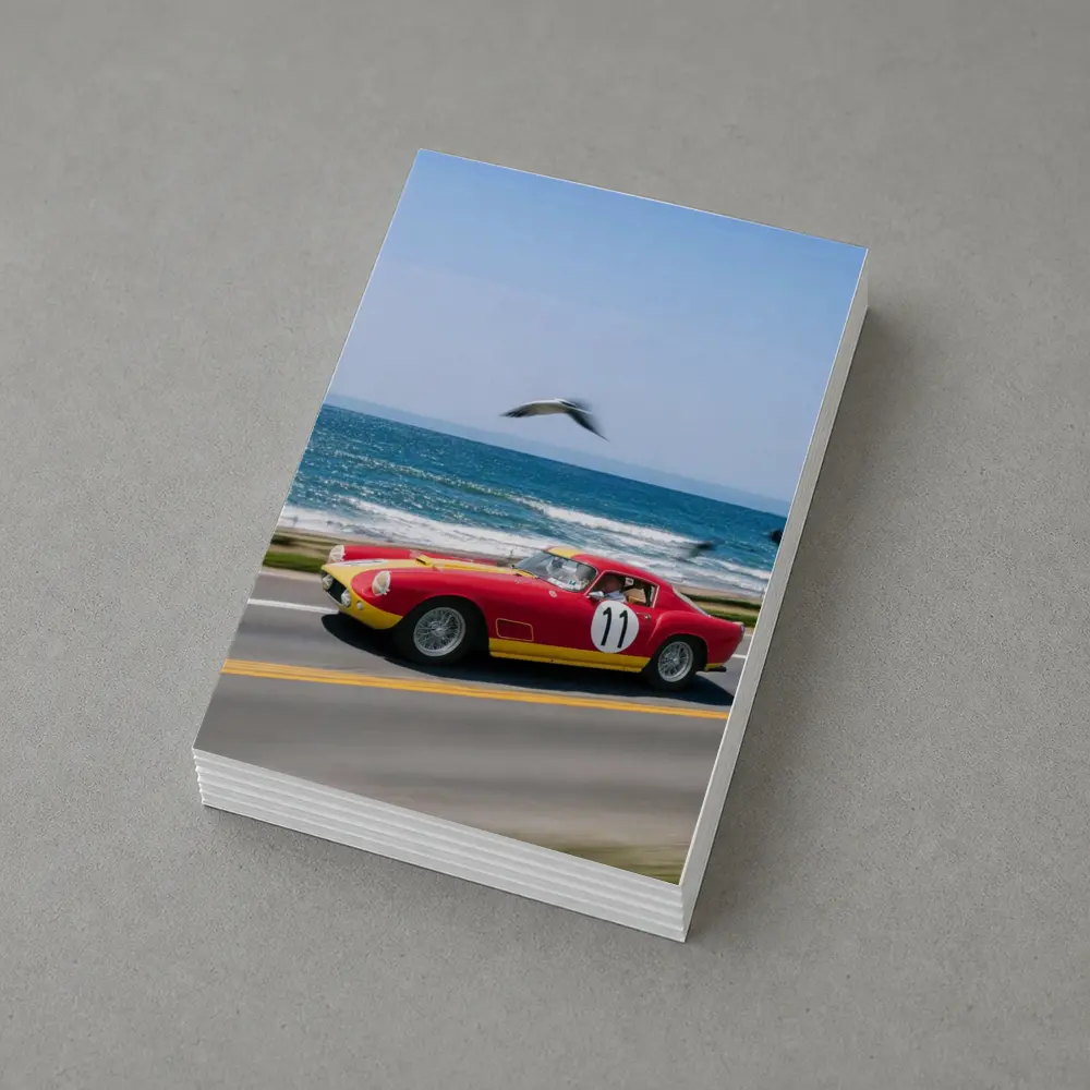 Ferrari Racing Car Coastal Road Ocean Drive – Postcards