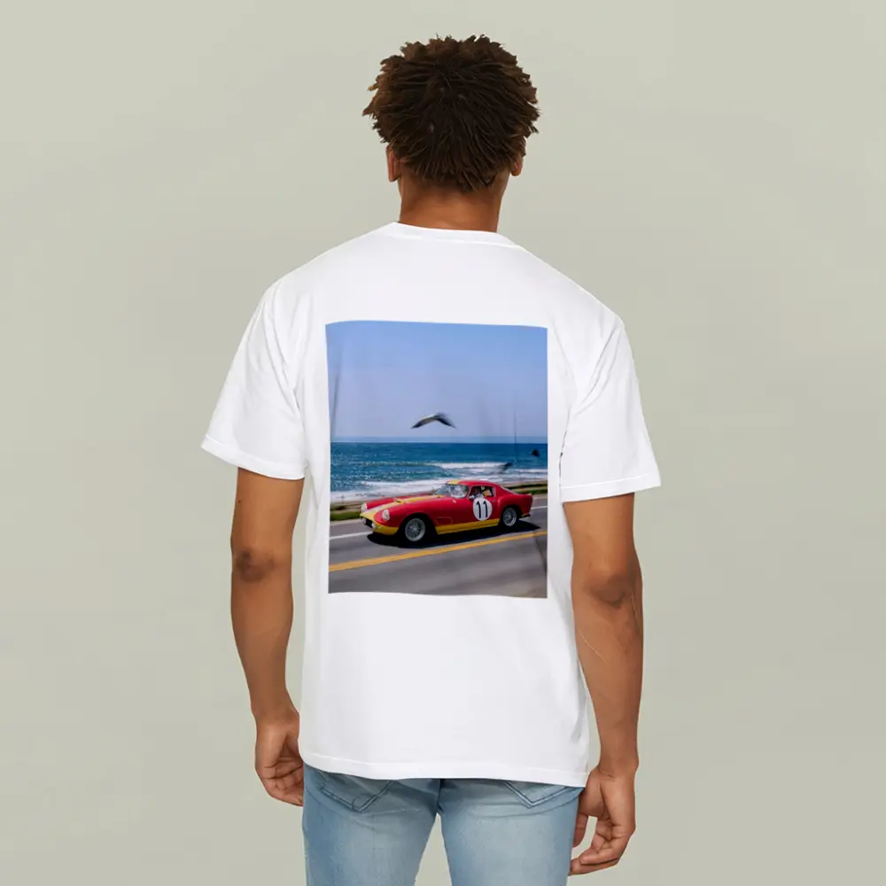 Ferrari Racing Car Coastal Road Ocean Drive – T-Shirts