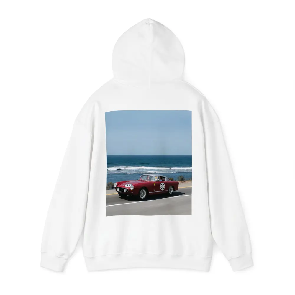 Ferrari Classic Race Car Coastal Road Drive – Hoodies