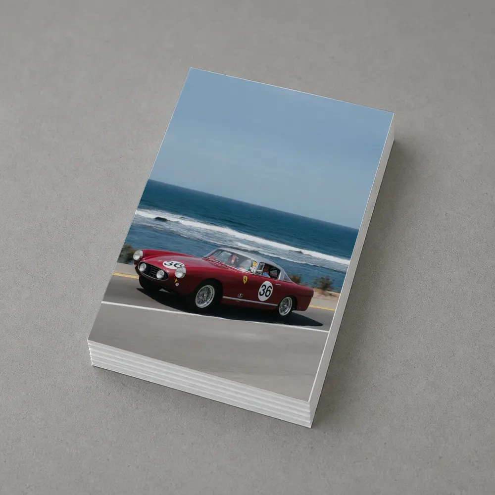 Ferrari Classic Race Car Coastal Road Drive – Postcards