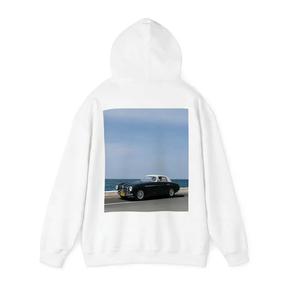 Classic Ferrari Coupe Driving Along Coastal Road – Hoodies