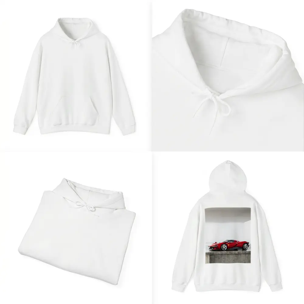 Ferrari Daytona SP3 Red Minimal Studio – Hoodies