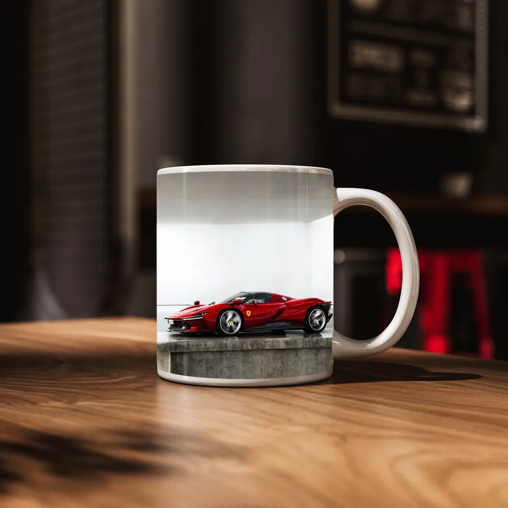 Ferrari Daytona SP3 Red Minimal Studio – Mugs