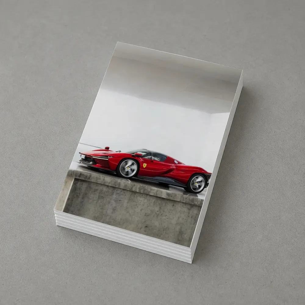 Ferrari Daytona SP3 Red Minimal Studio – Postcards