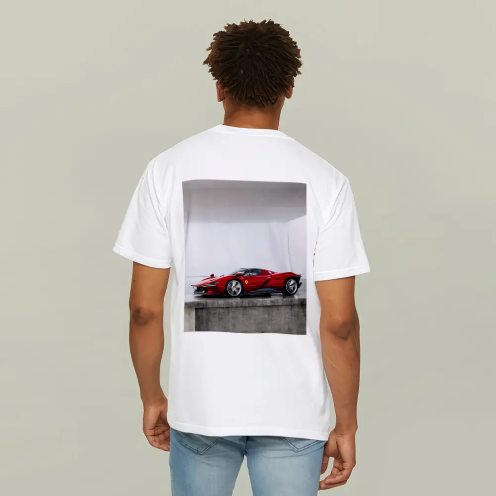 Ferrari Daytona SP3 Red Minimal Studio – T-Shirts