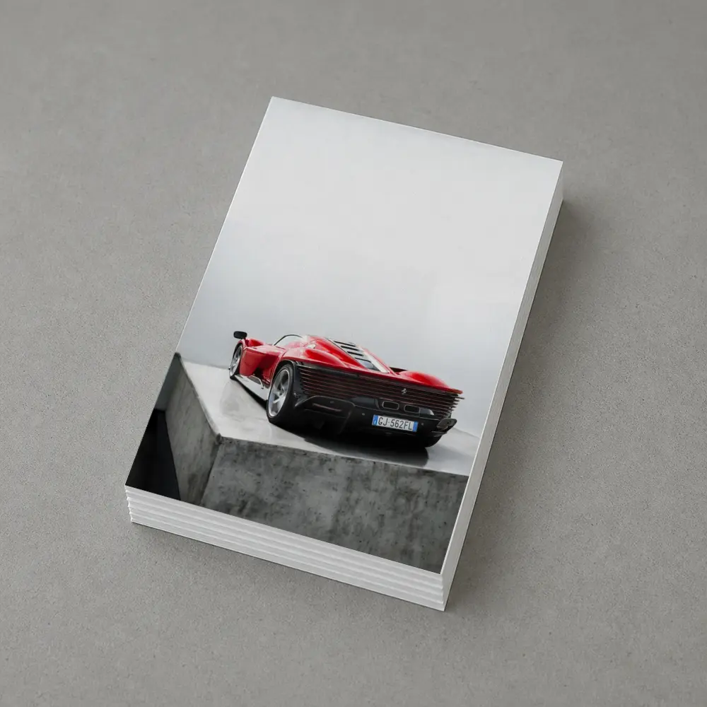 Ferrari Daytona SP3 Red Concrete Studio – Postcards