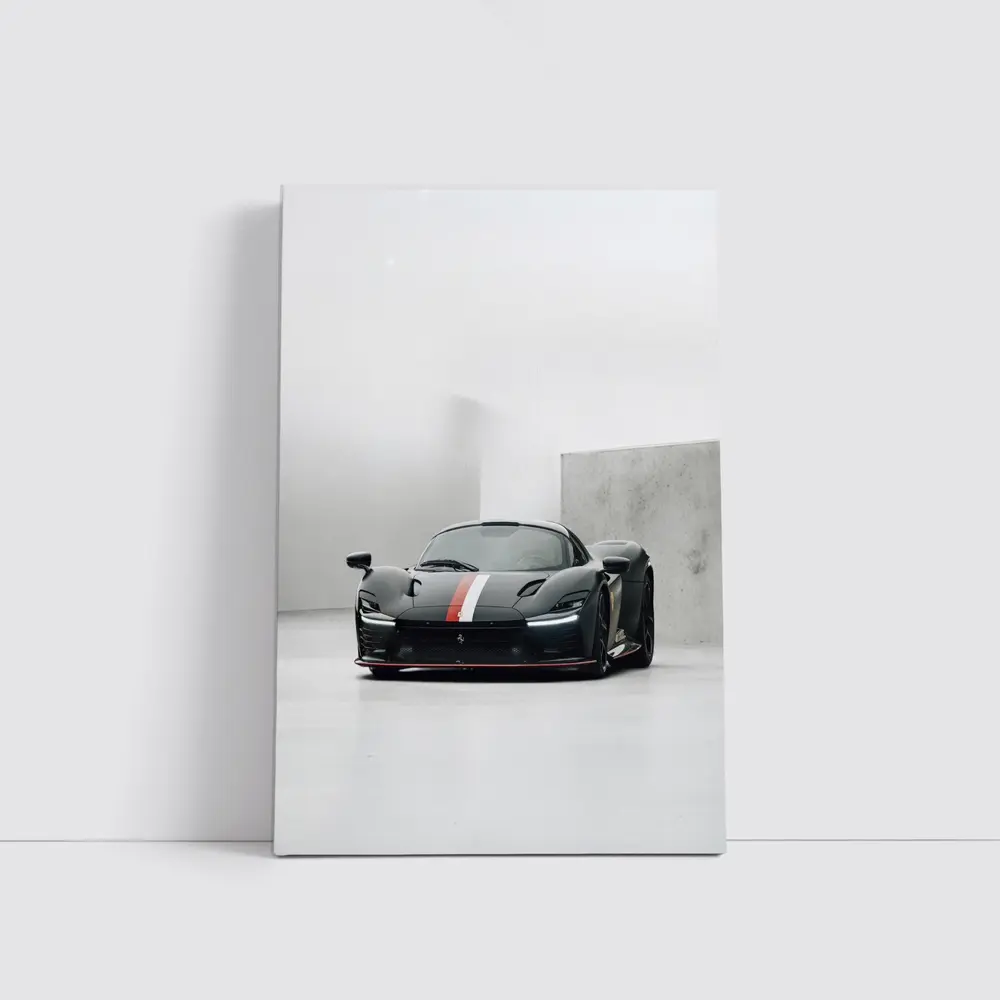 Ferrari Daytona SP3 Dark Studio Setting – Wall Art
