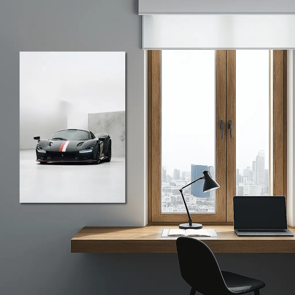 Ferrari Daytona SP3 Dark Studio Setting – Wall Art