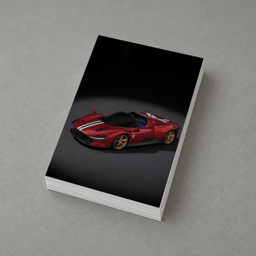 Ferrari Daytona SP3 Red Studio Shot – Postcards