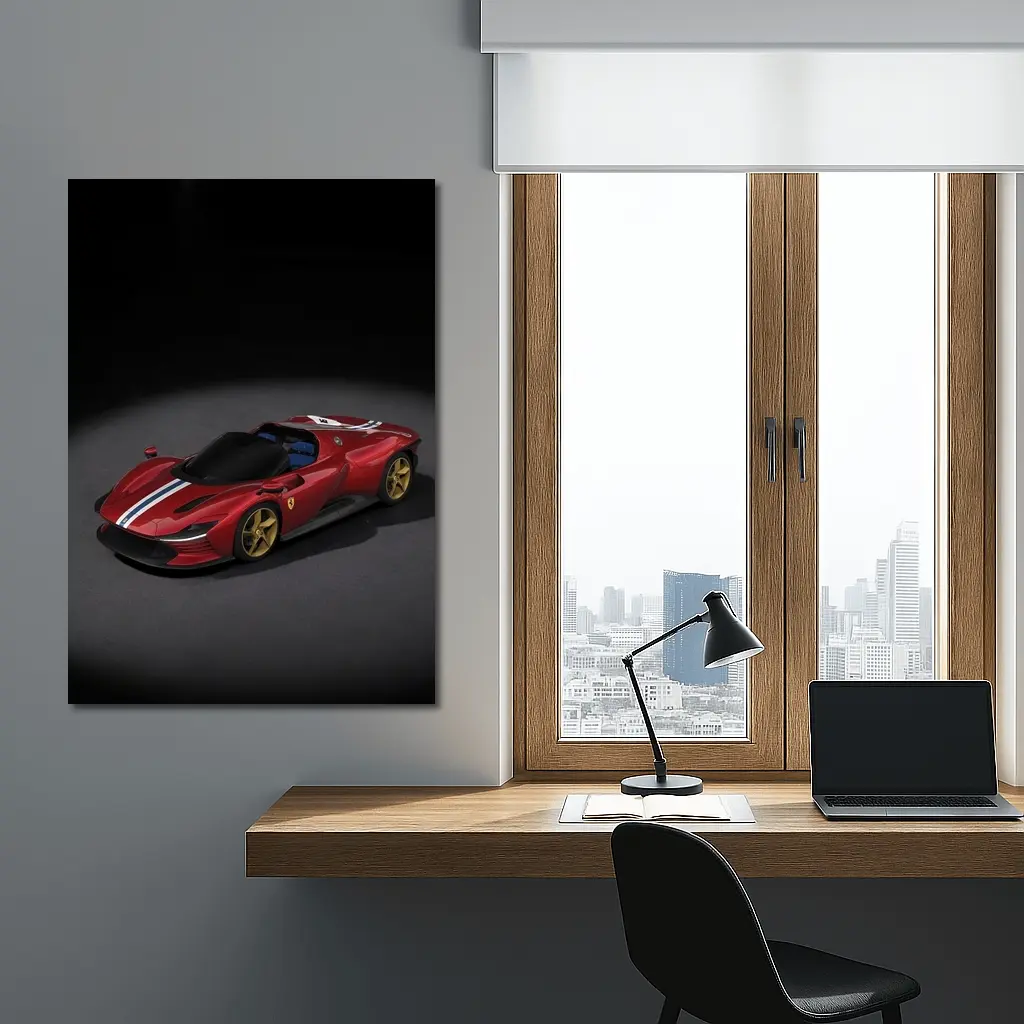 Ferrari Daytona SP3 Red Studio Shot – Wall Art