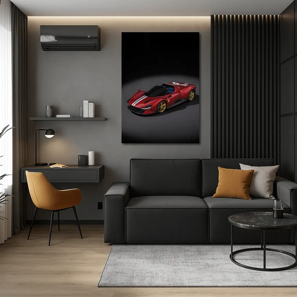 Ferrari Daytona SP3 Red Studio Shot – Wall Art