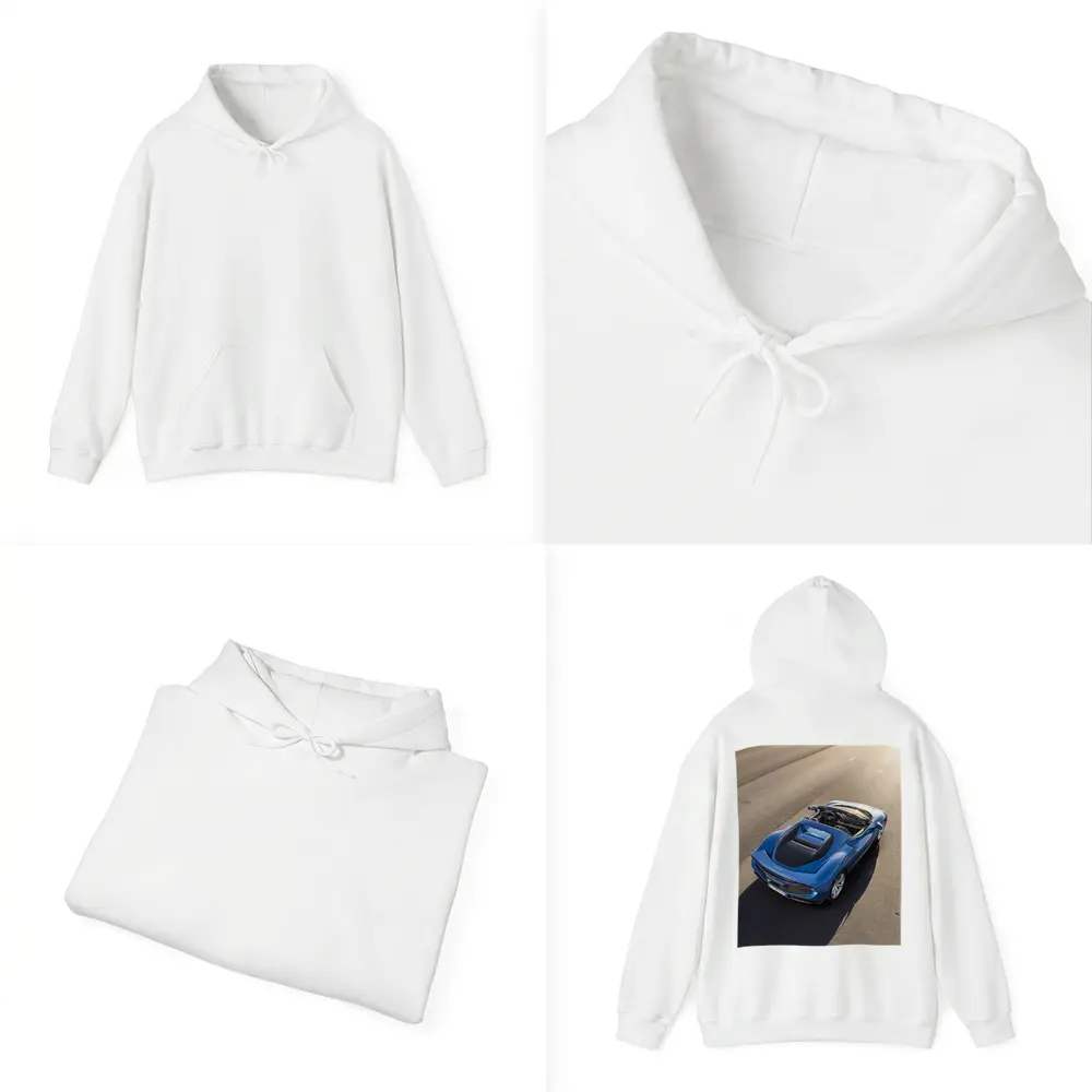 Ferrari Daytona SP3 Blue Open Road – Hoodies