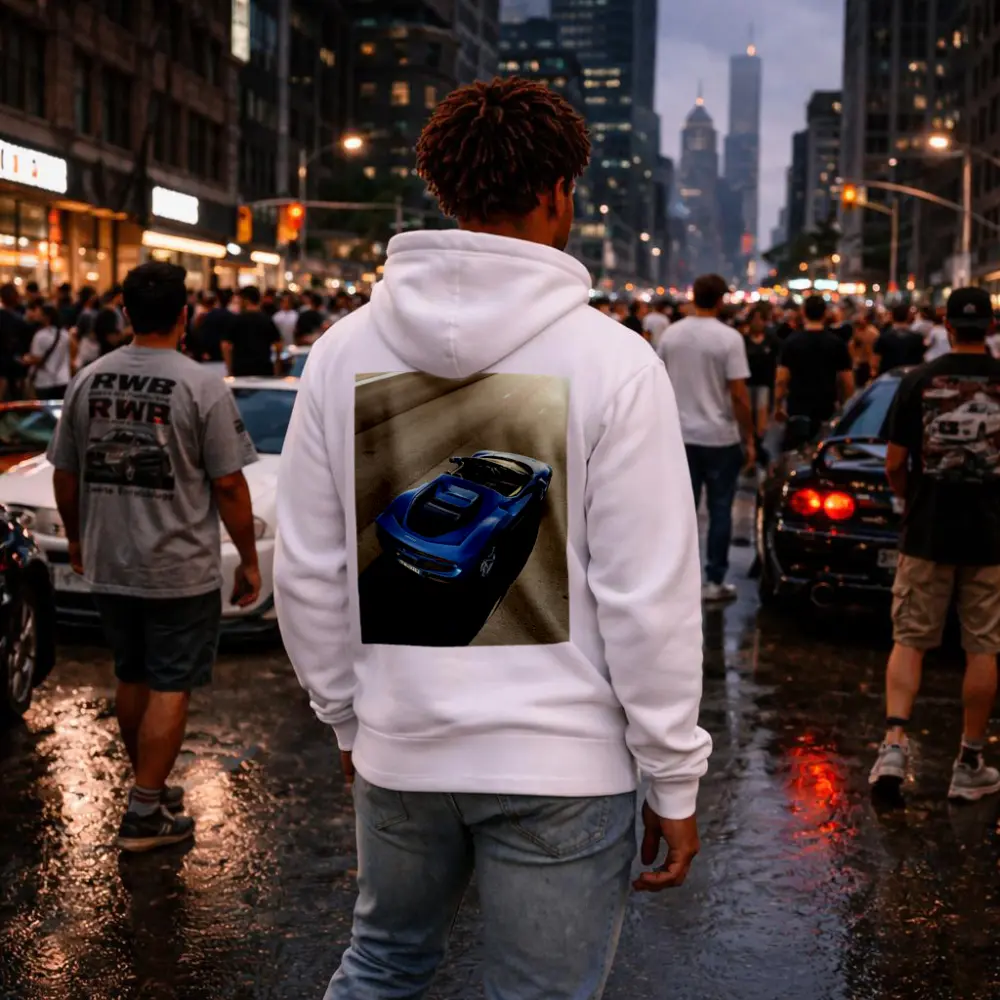 Ferrari Daytona SP3 Blue Open Road – Hoodies