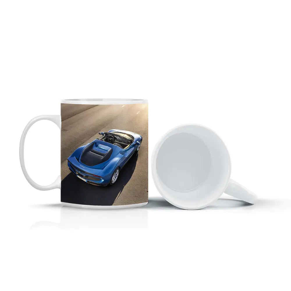 Ferrari Daytona SP3 Blue Open Road – Mugs