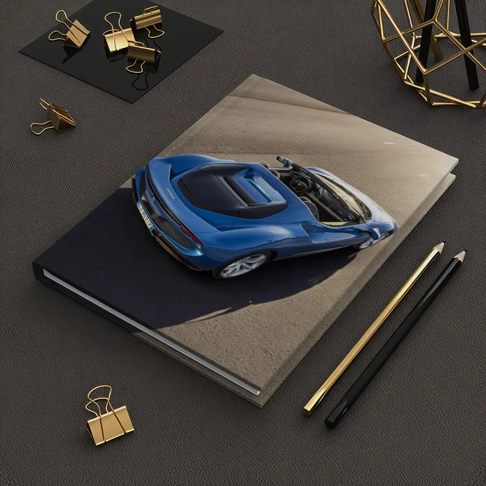 Ferrari Daytona SP3 Blue Open Road – Notebooks