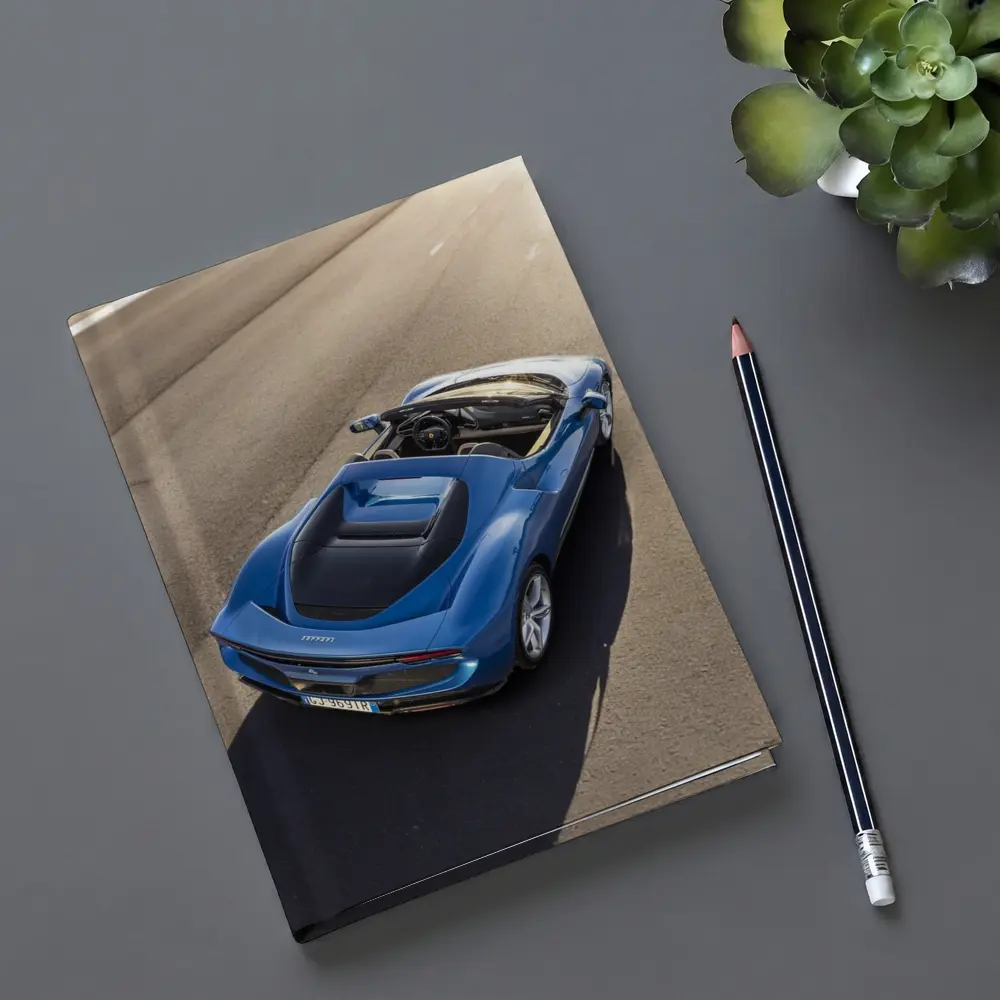 Ferrari Daytona SP3 Blue Open Road – Notebooks